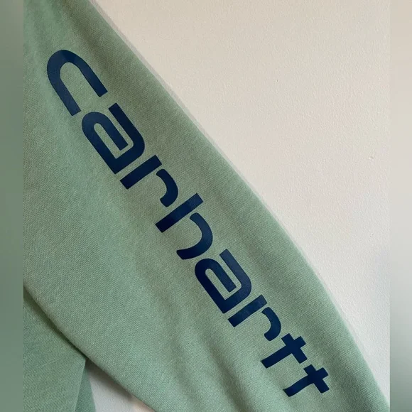 Brand New (Never Worn) Saige Green Carhartt Sweatshirt - Picture 2 of 4